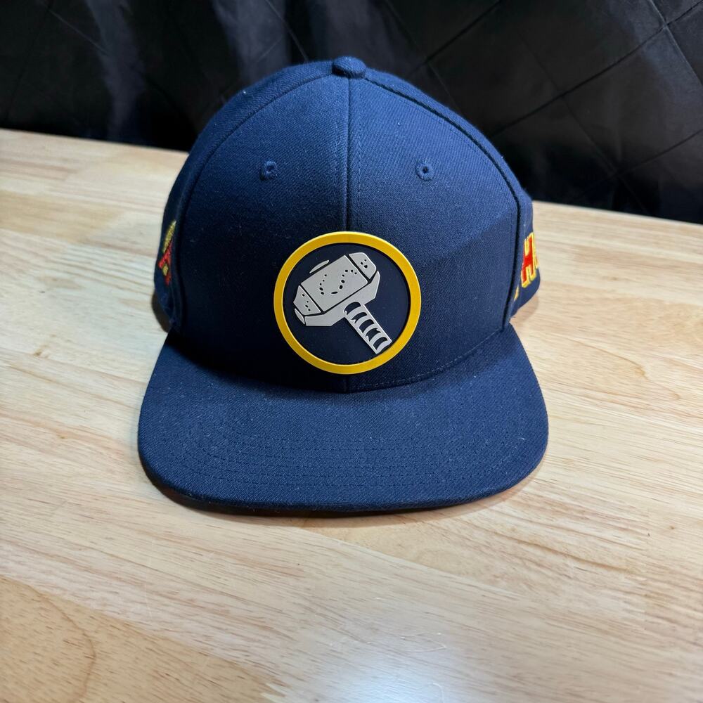 Marvel Hat Cap Snap Back Thor Hammer Patch Comic Graphic Mens Lids Exclusive